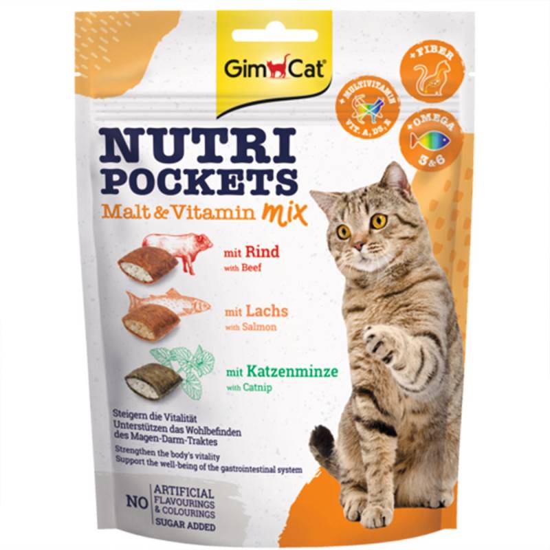 GimCat Nutri Pockets Malt&Vitamin Mix 10x150g von Gimcat