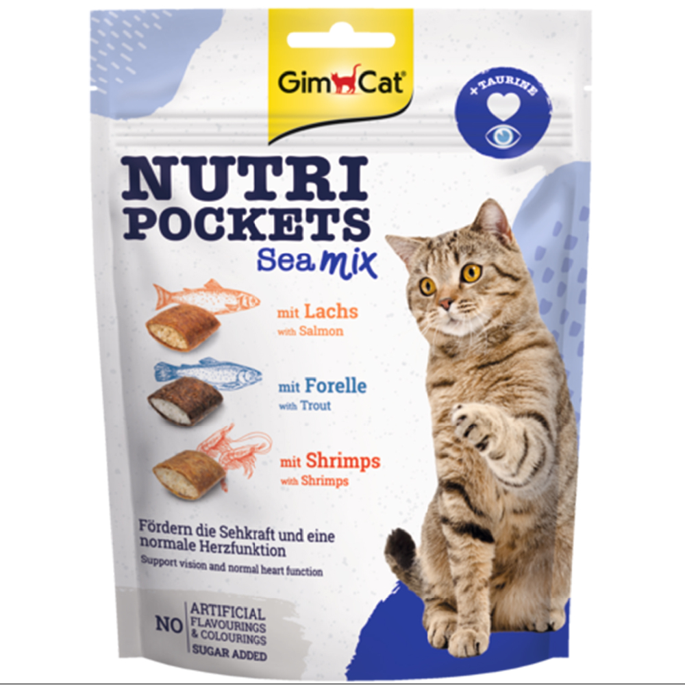 GimCat Nutri Pockets -Sparpaket Sea-Mix (3 x 150 g) von Gimcat