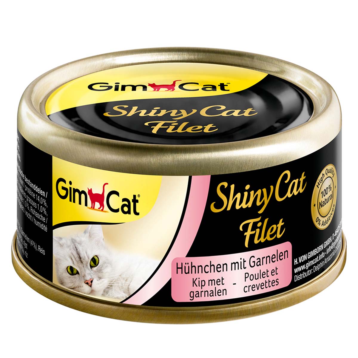 GimCat ShinyCat Filet Hühnchen & Garnelen 6x70g von Gimcat