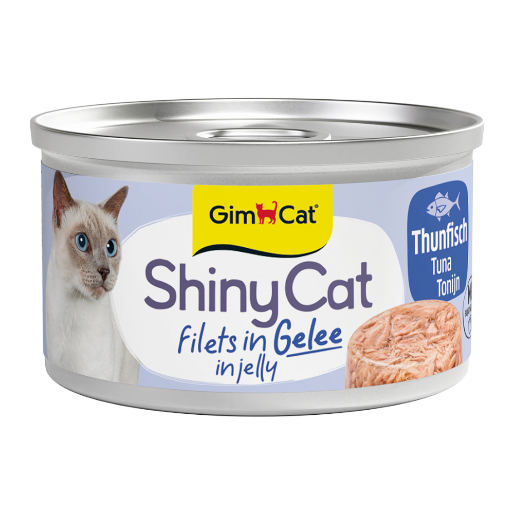 GimCat ShinyCat Filet in Jelly 6 x 70 g - Thunfisch von Gimcat