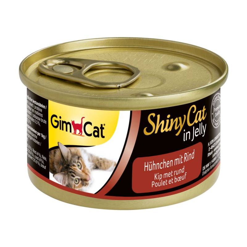 GimCat ShinyCat Hühnchen & Rind 24x70g von Gimcat