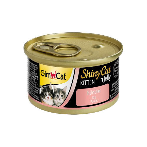 GimCat ShinyCat Jelly Kittenfutter - Dosen - Huhn - 24 x 70 g von Gimcat