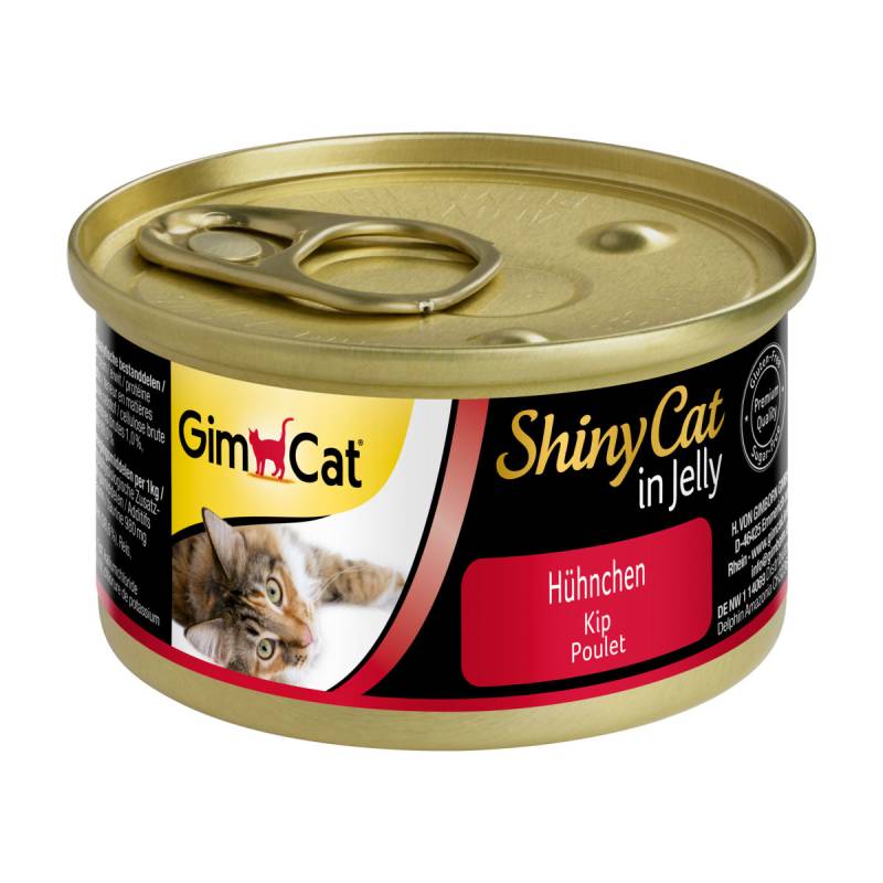 GimCat ShinyCat in Jelly 24x70g Hühnchen von Gimcat
