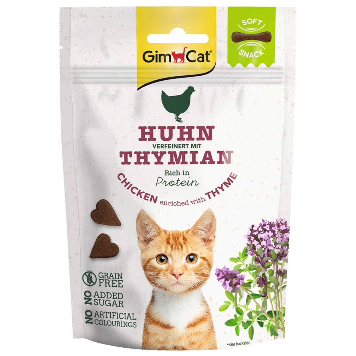 GimCat Soft Snacks Hühnchen mit Thymian 60g von Gimcat