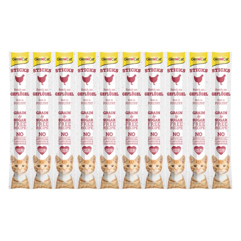 GimCat Sticks - Geflügel (10 Stück) von Gimcat