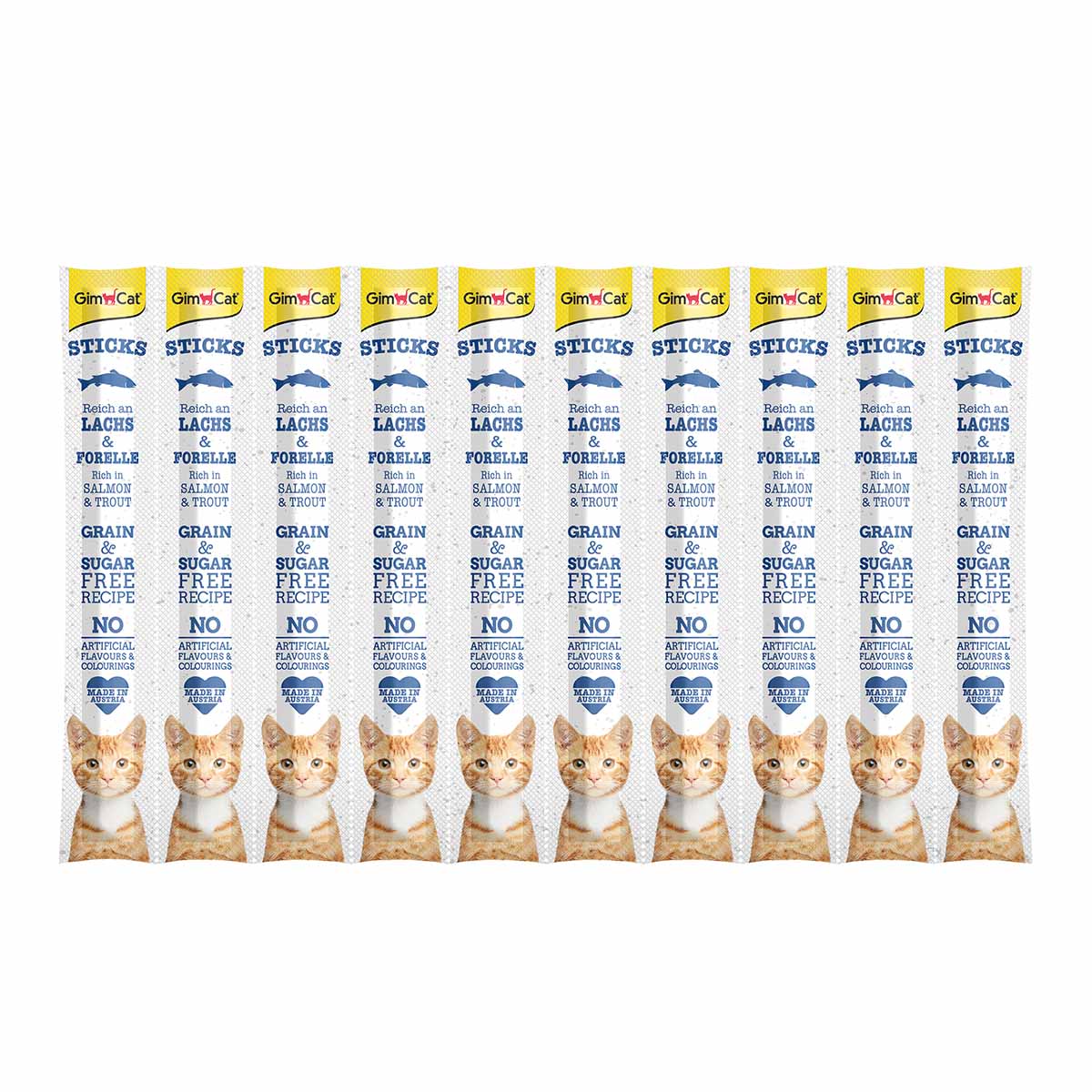 GimCat Sticks Lachs und Forelle 5x10 St. GimCat Sticks Lachs und Forelle 5x10 St. von Gimcat