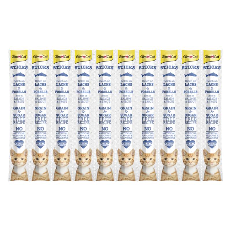 GimCat Sticks - Sparpaket: Lachs & Forelle (30 Stück) von Gimcat