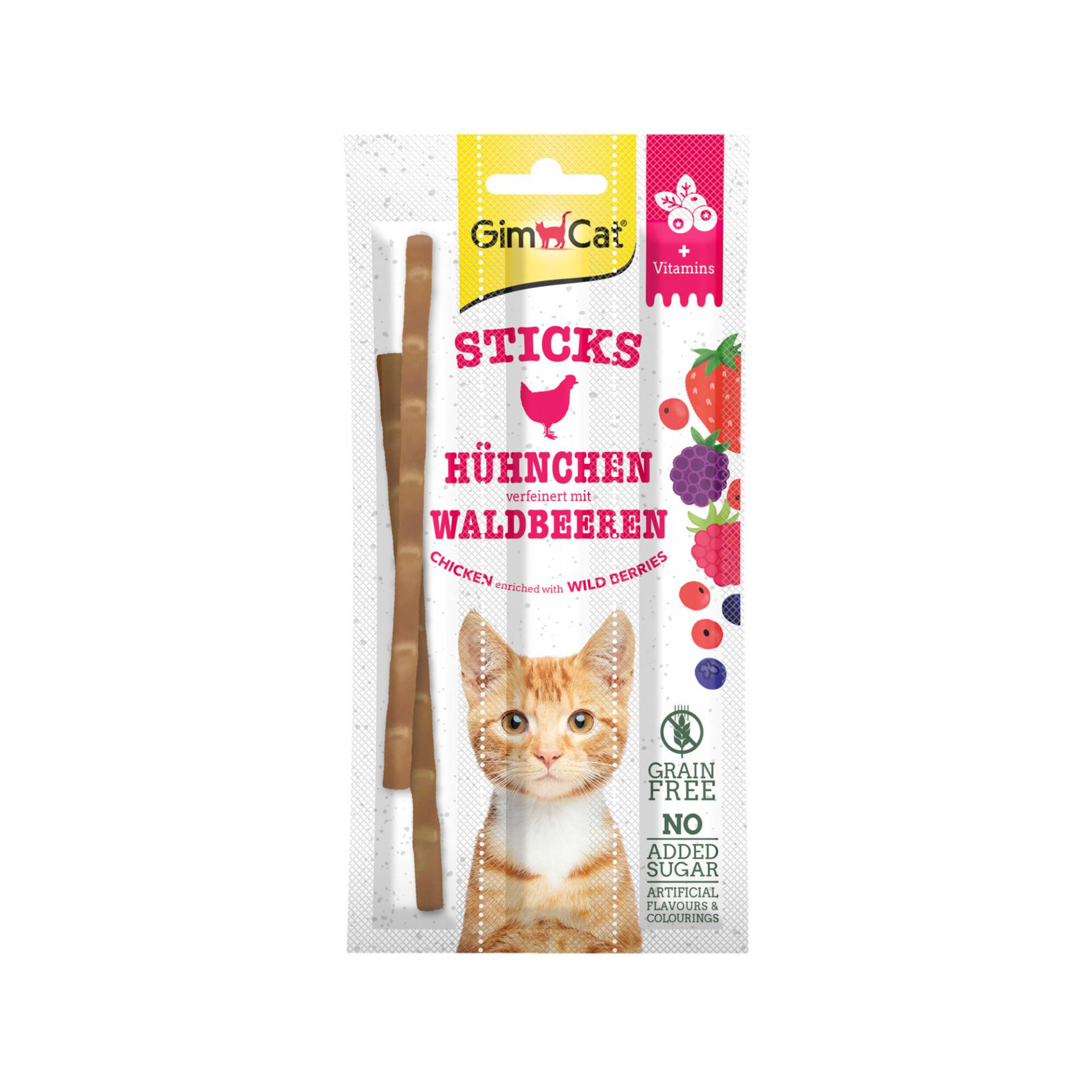 GimCat Superfood Duo-Sticks - Rindfleisch & Apfel - 3 Sticks von Gimcat