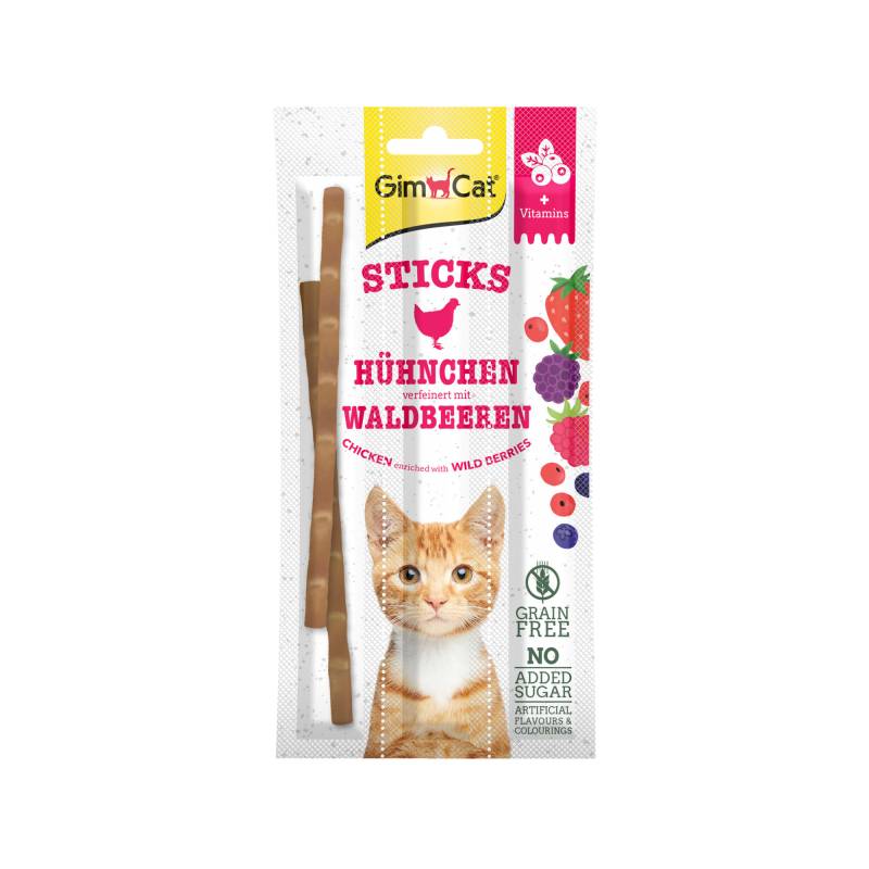 GimCat Superfood Duo-Sticks - Rindfleisch & Apfel - 3 Sticks von Gimcat