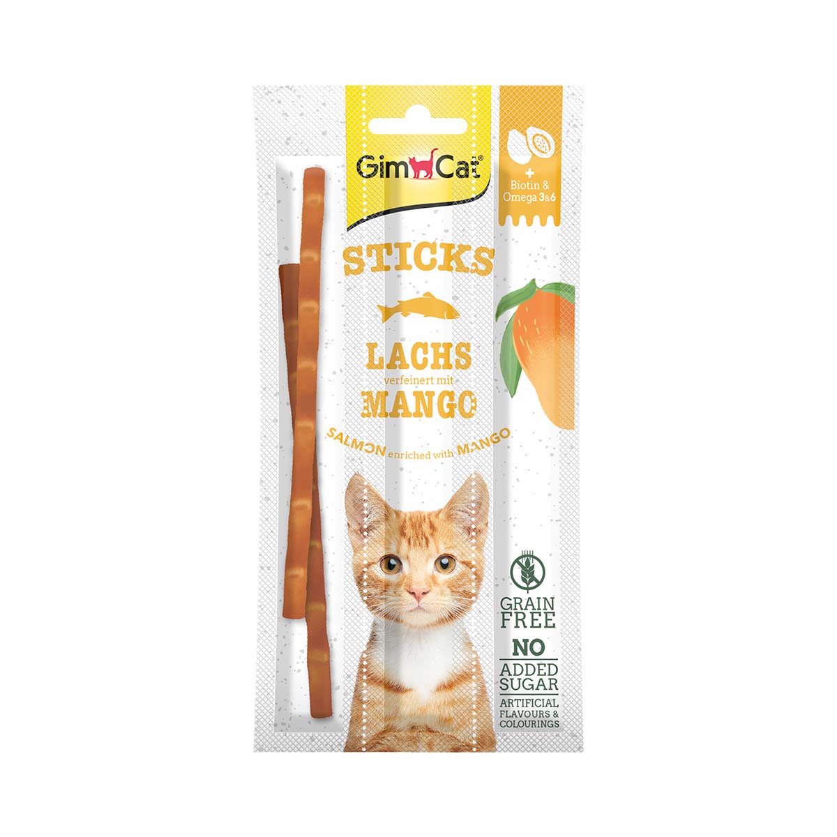 GimCat Superfood DuoSticks mit Lachs & Mangogeschmack 6x3 Stück von Gimcat
