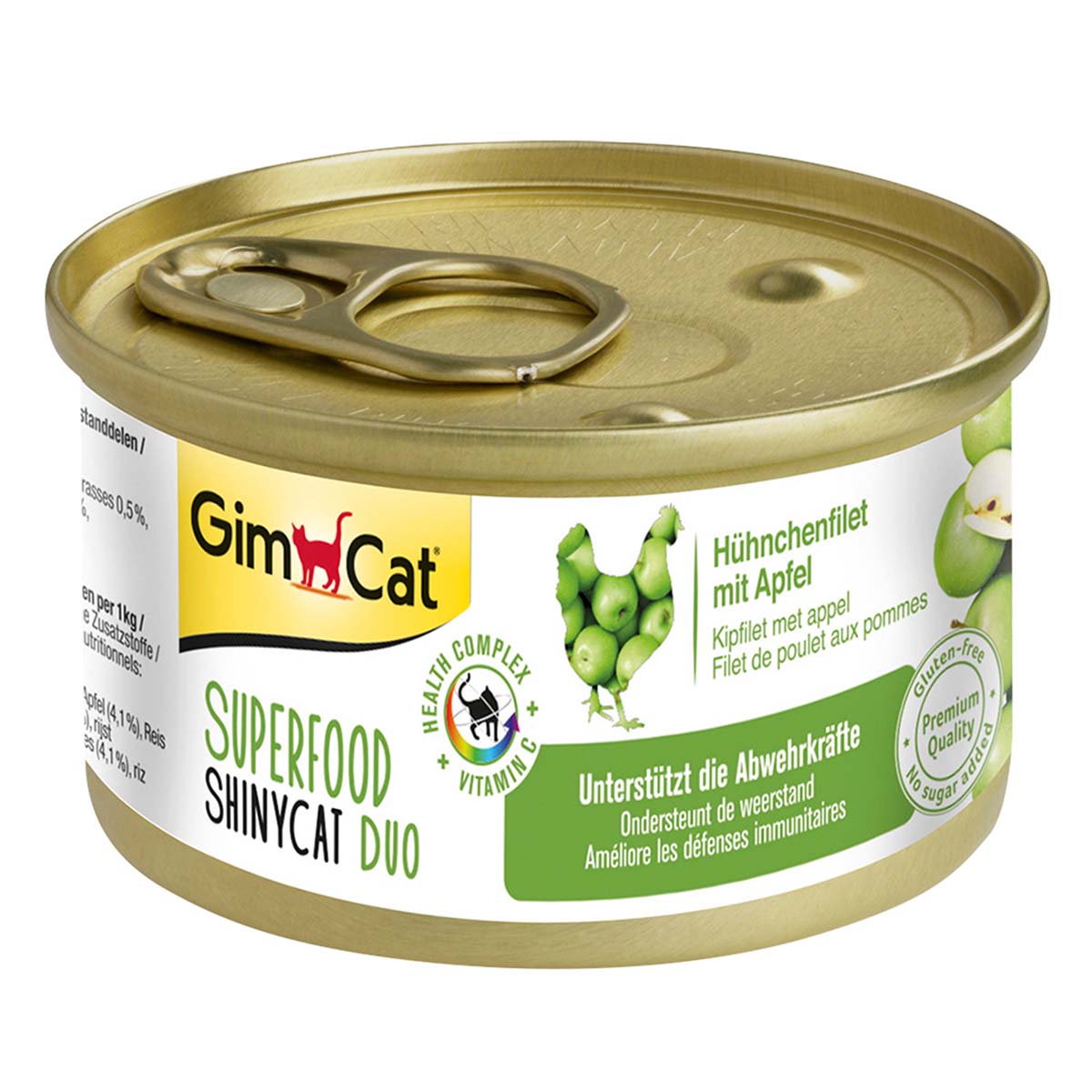GimCat Superfood ShinyCat Duo Hühnchenfilet mit Äpfeln 24x70g GimCat Superfood ShinyCat Duo Hühnchenfilet mit Äpfeln 24x70g von Gimcat