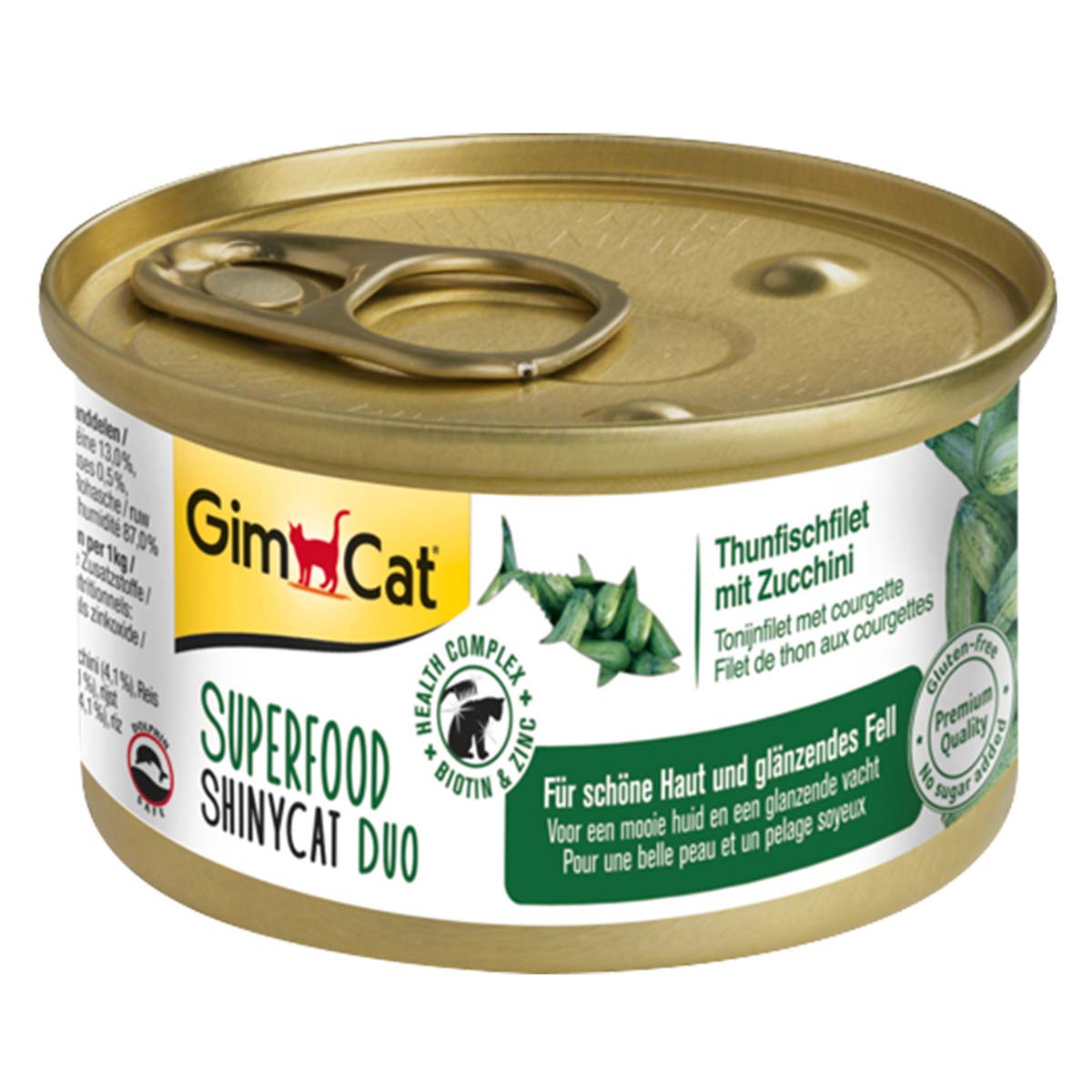 GimCat Superfood ShinyCat Duo Thunfischfilet mit Zucchini 24x70g GimCat Superfood ShinyCat Duo Thunfischfilet mit Zucchini 24x70g von Gimcat