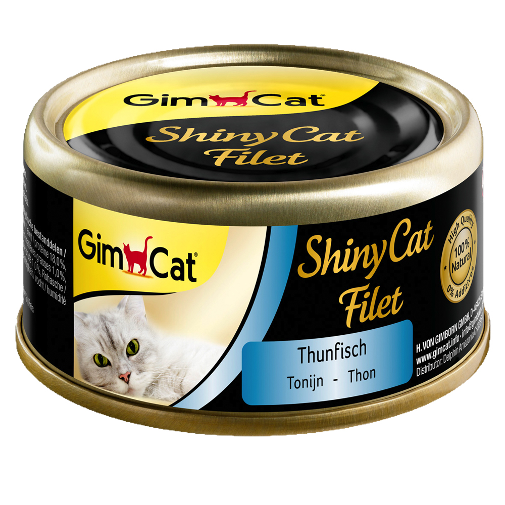 Sparpaket GimCat ShinyCat Filet Dose 12 x 70 g - Thunfisch von Gimcat
