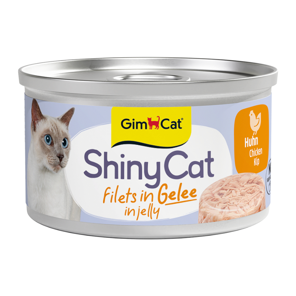 Sparpaket GimCat ShinyCat Jelly 12 x 70 g - Hühnchen von Gimcat