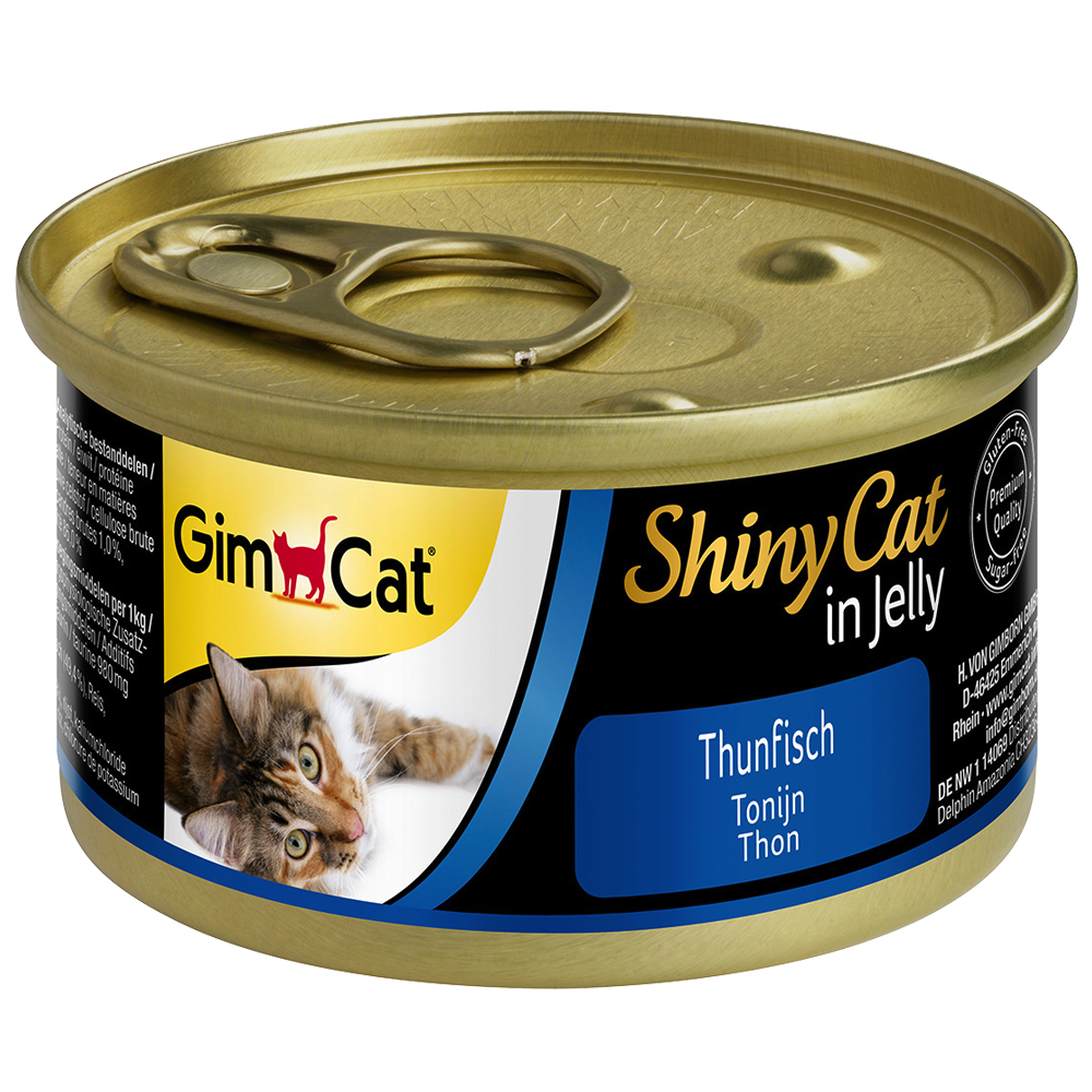 Sparpaket GimCat ShinyCat Jelly 12 x 70 g - Thunfisch von Gimcat