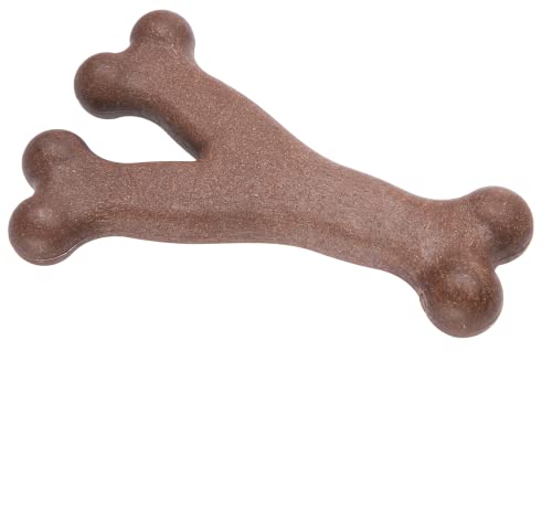 GimDog Bam-Bones Y mit Bacon Aroma für Hunde, zum Kauen, Anti-Stress-Spielzeug, 13,3 cm von Gimdog