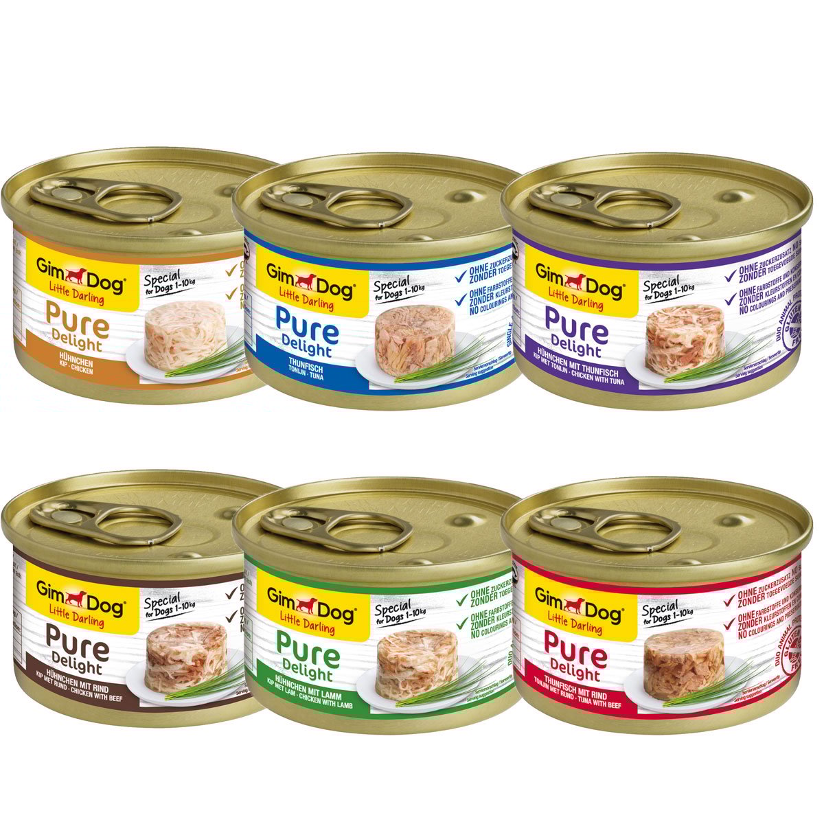 GimDog Little Darling Pure Delight Mixpaket 12x85g GimDog Little Darling Pure Delight Mixpaket 12x85g von Gimdog