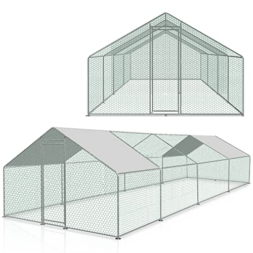 Gimisgu Hühnerstall Freilaufgehege 3 x 8 x 2 m, Stahl Verzinkt Kleintierstall Freilauf Vogelkäfig Hühnerkäfig mit Schloss, Tiergehege Freigehege für Hühner, Kleintiere & Pflanzen Gimisgu Hühnerstall Freilaufgehege 3 x 8 x 2 m, Stahl Verzinkt Kleintierstall Freilauf Vogelkäfig Hühnerkäfig mit Schloss, Tiergehege Freigehege für Hühner, Kleintiere & Pflanzen von Gimisgu