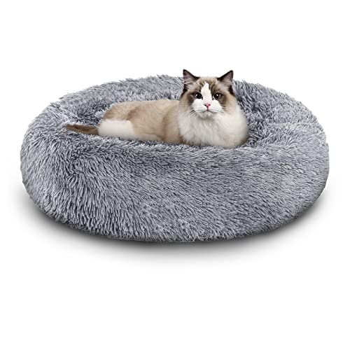 Gimisgu Plüsch-Hundebett, Hellgrau gepolstert Hundematte, 60 cm Durchmesser, Hundekorb für kleine und mittelgroße Hunde, auch als Katzenkorb oder Katzenmatte, Waschbar Gimisgu Plüsch-Hundebett, Hellgrau gepolstert Hundematte, 60 cm Durchmesser, Hundekorb für kleine und mittelgroße Hunde, auch als Katzenkorb oder Katzenmatte, Waschbar von Gimisgu