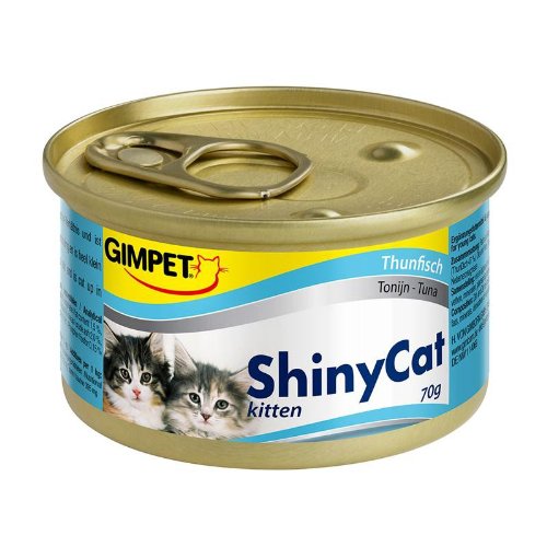 Gimpet ShinyCat Kitten Thunfisch 24x 70g Katzenfutter nass mit Fisch von Gimpet Cat
