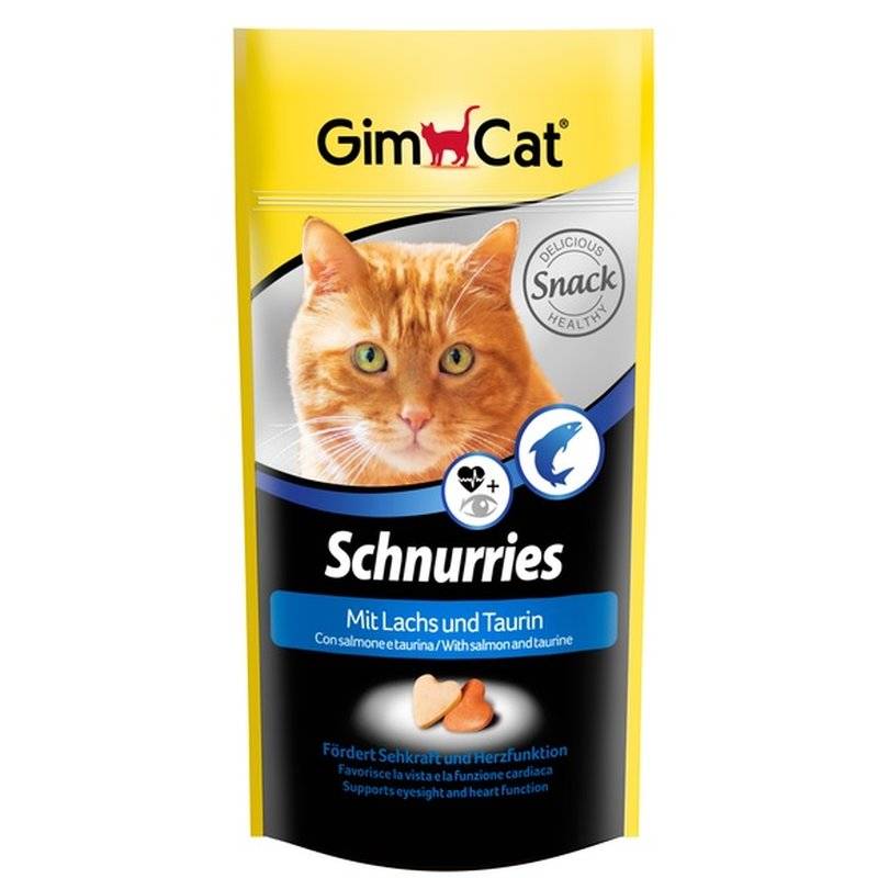 GimCat Schnurries mit Lachs und Taurin - 40 g (39,75 € pro 1 kg) von Gimpet