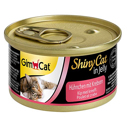 GimCat ShinyCat Jelly Hühnchen mit Krebsen 24 x 70 g von GimCat