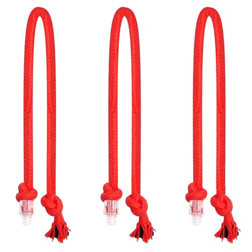 Giociv Cat Toys Ball L02 Ersatzschwänze, 3 Stück, Rot von Giociv