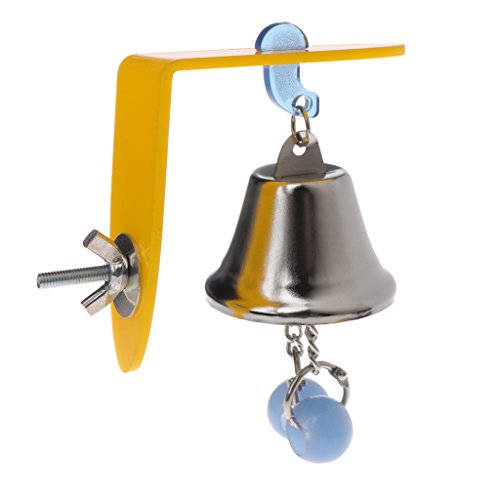 Girasool Spielzeug mit Glocken für Papageien, Aras, Graupapageien, Wellensittiche, Kakadus, Sittiche, Nymphensittiche, Käfigglocken von Girasool