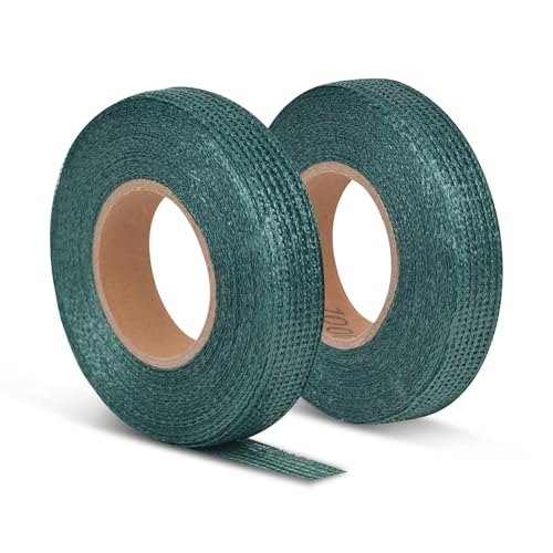 Girlove 2 Stück Baumbefestigung Bindeband 3cmx50m Rolle Baumbinder Pflanzenband Polyethylen Baumschnur Pflanzenbinder für Garten (3cmx50m) von Girlove