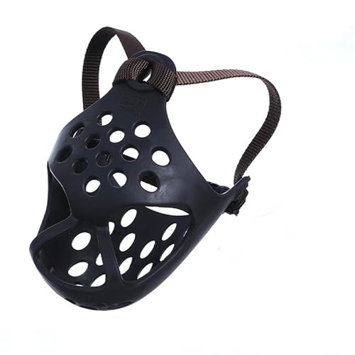 Maulkorb mit kurzer Schnauze-Französische Bulldogge-verstellbar-Anti-Biss, Anti-BellL(38-43cm) von Girlove