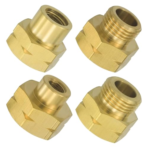 GisWell 4 Stück Euro-Füllset für Gasflaschen,Gasflaschen Adapter Set Europa,Adapter Gasflasche,Gas Adapter Set Europa Camping,Universal Gasflaschen Adapter,Übersichtlich nummeriert(D1,D2,D3,D4) von GisWell