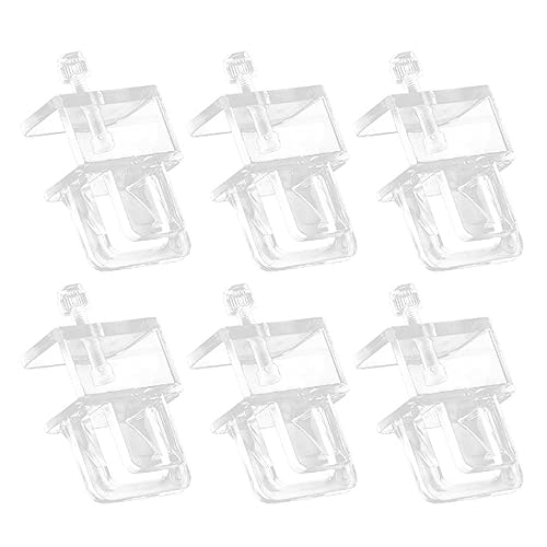Gissroys 6 Stück Fischtank Bildschirm Netz Halter Halterung Landschaft Netz Halterung Multifunktions Transparent Acryl Halterung Fisch Tank Halterung von Gissroys