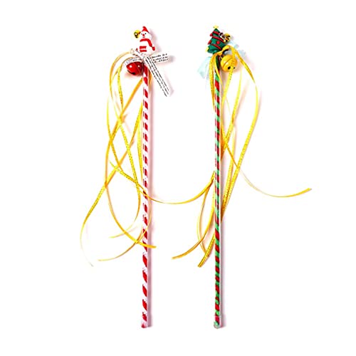Gissroys For Cat Wand Toys 2 PCS Interactive For Cat Teaser Wand For Cat Christmas Toy With Loud 14 inch Long PVC Wand For Cats Cat Teaser Wand Toy With Gissroys For Cat Wand Toys 2 PCS Interactive For Cat Teaser Wand For Cat Christmas Toy With Loud 14 inch Long PVC Wand For Cats Cat Teaser Wand Toy With von Gissroys