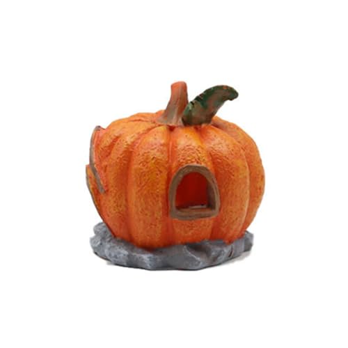 Gissroys Halloween Aquarium Kürbismodell Dekore Harze Stein Für Fischtanks Kreative Landschaftsdesign Halloween Themed Aquarium Höhle von Gissroys