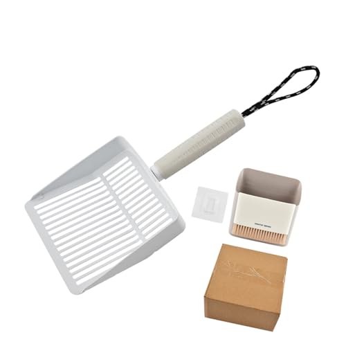 Gissroys Heavy Duty Edelstahl Haustierabfall Scooper Kits Beinhaltet Sandschaufelhalter Gartenbürste Für Den Innenraum Außenverwendung Edelstahl Müllschaufeln Mit Lagerhaltern von Gissroys