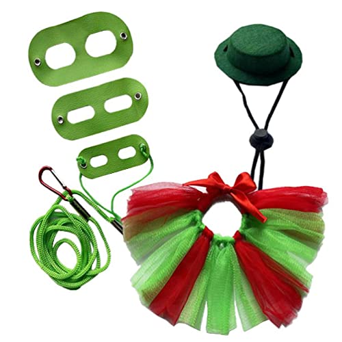 Rock + Geschirr Weihnachten Thema Lustige Cosplay Zubehör Für Bartdrachen Kopfschmuck Party Kostüm Cosplay Bärtiger Drache Dress Up Kleidung von Gissroys