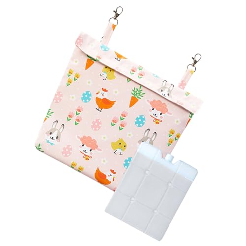 Gissroys Waschbar Hängende Kühle Beutel Mit Eisbeutel Für Kleine Haustier Atmungsstoff Design Kaninchen Nagetiere Frettchen Hängende Eisbeutel Kleine Haustier von Gissroys