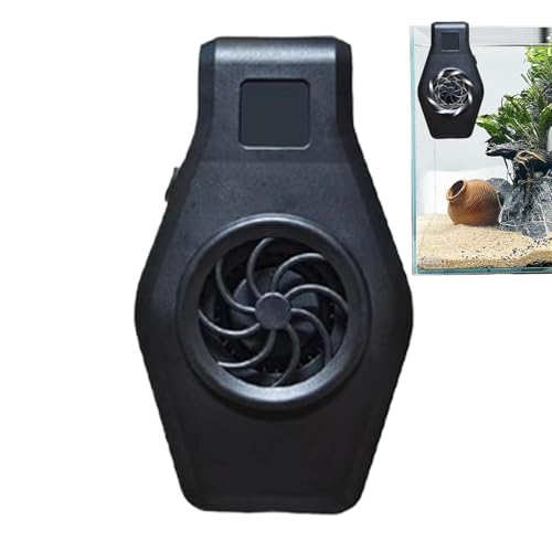 Aquarium-Kühlventilator, Aquarium-Kühler, kompaktes Kühlgerät mit 2 Windgeschwindigkeiten, verstellbares -Design für Zuhause, Büros, Wohnzimmer, Aquarien, 14 x 7 x 7 cm von Gitekain