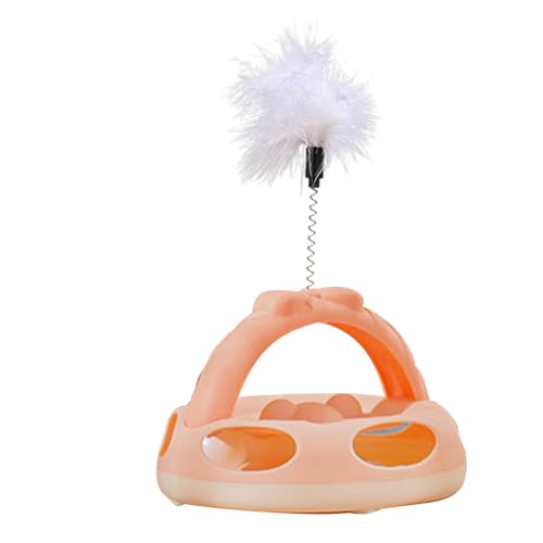 Cat Track Toy, Turntable Cat Toy, Interactive Kitten Toy, 2x20x28cm Feather Ball Tower, Multifunctional Cat Tower, Indoor Cat Entertainment, Pet Activity Toy, Compact Cat Tower, Chasing Toy for Cats Cat Track Toy, Turntable Cat Toy, Interactive Kitten Toy, 2x20x28cm Feather Ball Tower, Multifunctional Cat Tower, Indoor Cat Entertainment, Pet Activity Toy, Compact Cat Tower, Chasing Toy for Cats von Gitekain