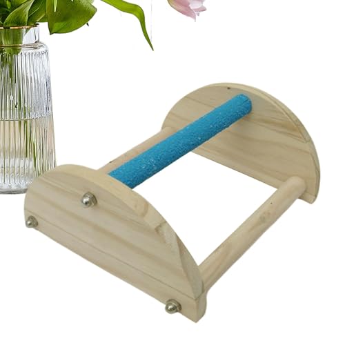 Chick Perch Brooder, Safe Wooden Chick Parrot Roosting Bar, Triangle Ladder Chicken Toy, Training Stand Toys, Coop Accessories for Large Birds, Parrots, Poultry Habitat von Gitekain