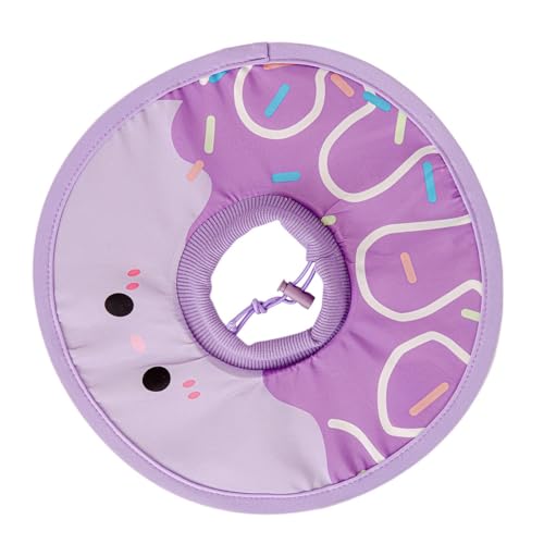 Faltbarer Katzenkegel, bequemer Hals-Donut, elisabethanisches Halsband für kleine Kätzchen, Haustierzubehör, Erholungspflege, sanfter und dennoch effektiver Schutz, wasserabweisend von Gitekain