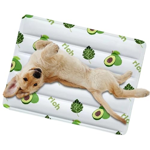 Gitekain Dog Cooling Mat, Sleep Floor Cushion, Soft Reusable Design, Washable Hot Weather Solution for Small Medium Large Dogs, Indoor Use, Outdoor Travel, 11.81x15.75 inches von Gitekain