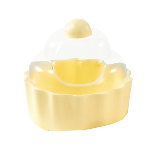Hamstertoilette | Kuchenförmige Sandbadbox für Kleintiere, transparent, auslaufsicher, auslaufsicher, rutschfest, Hamster-Badezimmer für kleine Haustiere, Käfigzubehör Hamstertoilette | Kuchenförmige Sandbadbox für Kleintiere, transparent, auslaufsicher, auslaufsicher, rutschfest, Hamster-Badezimmer für kleine Haustiere, Käfigzubehör von Gitekain