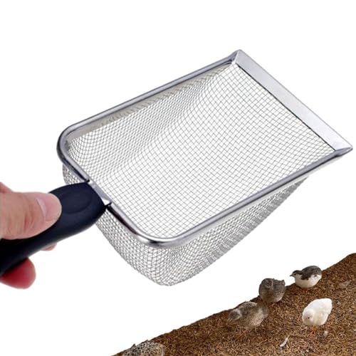 Katzenkotschaufel, Metall-Kotschaufel für Katzentoilette, gebogenes Design, antihaftbeschichtete Metallstreuschaufel zum Sieben von KOT Katzenkotschaufel, Metall-Kotschaufel für Katzentoilette, gebogenes Design, antihaftbeschichtete Metallstreuschaufel zum Sieben von KOT von Gitekain