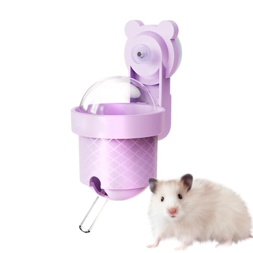 Hamster Water Bottle, No Drip Small Pet Cage Dispenser, 2.48x3.07x4.89 inches Leakproof Cage Drinker, Compact Pet Hydration Supply for Guinea Pigs, Chinchillas, Bunnies, Hedgehogs von Gitekain