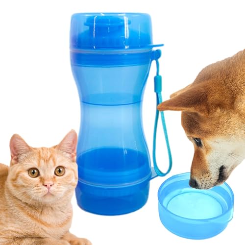 Haustier-Wasserflasche mit Futterbehälter, Hunde-Wasserspender | Tragbare Haustier-Wasserflasche,Praktischer Haustier-Wasserbecher, Welpen-Wasserspender für Reisen, Outdoor-Aktivitäten, Hunde, Katzen, Haustier-Wasserflasche mit Futterbehälter, Hunde-Wasserspender | Tragbare Haustier-Wasserflasche,Praktischer Haustier-Wasserbecher, Welpen-Wasserspender für Reisen, Outdoor-Aktivitäten, Hunde, Katzen, von Gitekain