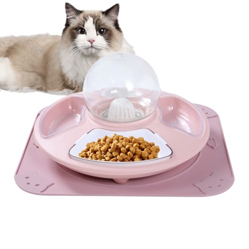 Katzennäpfe Haustier Futter Wassernapf Multifunktionaler Futternapf für Kätzchen Anti-Rutsch Haustier Bewässerungsbehälter Automatische Nachfüllung Stabiles Material Ideal für Katzen Kleine Haustiere Katzennäpfe Haustier Futter Wassernapf Multifunktionaler Futternapf für Kätzchen Anti-Rutsch Haustier Bewässerungsbehälter Automatische Nachfüllung Stabiles Material Ideal für Katzen Kleine Haustiere von Gitekain