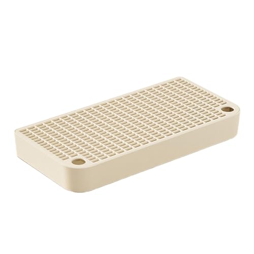 Katzentoilette Step, Doppelschichtige Katzentoilette Matte Fußteil Katzenstreu, 32x16x4cm Leicht zu reinigen Haustier Toilette Pedal, Rutschfester Kätzchenhocker für Zuhause, Wohnzimmer, Badezimmer von Gitekain