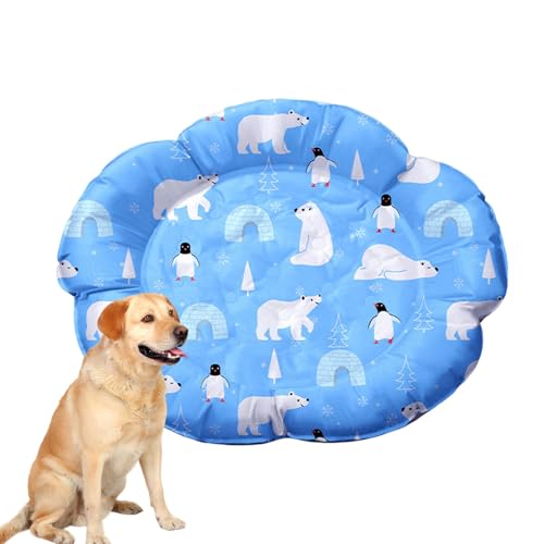 Kühlmatte für Hunde, Kühlgel-Pad, selbstkühlend, waschbar, Haustiermatte, weiches, stabiles und atmungsaktives Design für Kiste, Zwinger, Innen- und Außenbereich, 45 cm, 550 g, Blau und Gelb Kühlmatte für Hunde, Kühlgel-Pad, selbstkühlend, waschbar, Haustiermatte, weiches, stabiles und atmungsaktives Design für Kiste, Zwinger, Innen- und Außenbereich, 45 cm, 550 g, Blau und Gelb von Gitekain