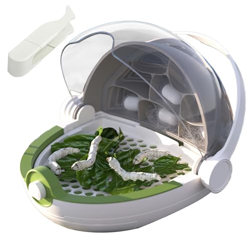 Reptilien-Zuchtbox, tragbarer Kleintier-Lebensraum, 23,5 x 18 x 20,5 cm, leicht, transparent, Vogelspinnen-Terrarium für Zuhause, Schule, Labor und Haustier-Display von Gitekain